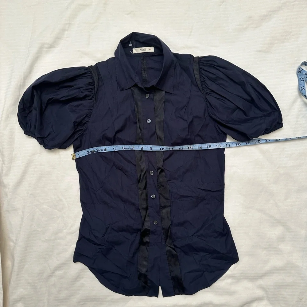 Prada black cotton women shirt size 6 - Picture 14 of 16